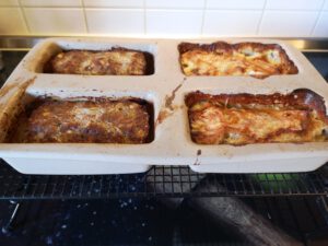 Hackbraten mit Kartoffelgratin aus der Mini-Kastenform