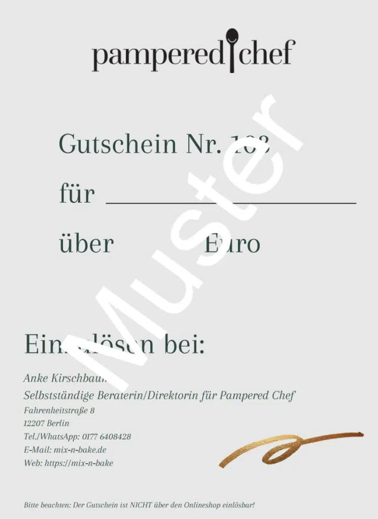 Pampered Chef Gutschein Seite 2