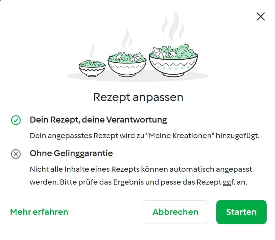 Cookidoo Portionenanpassung Meine Kreationen