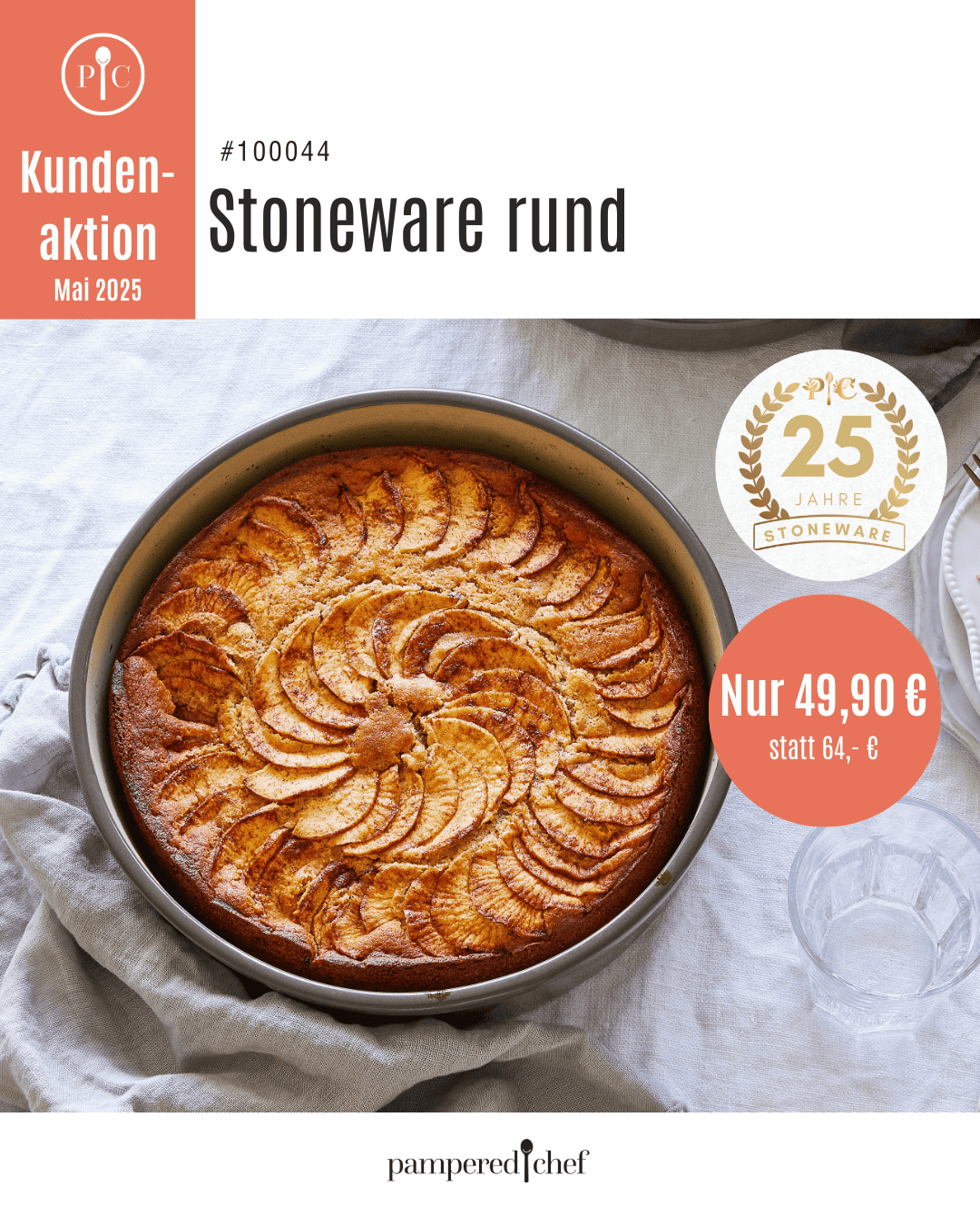 Pampered Chef Angebot Stoneware rund 052025